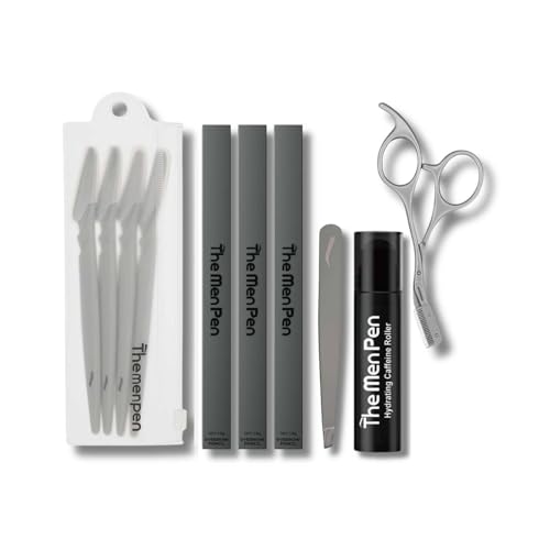 Men Pen Complete Eyebrow Grooming Kit for Men - Dark Brown