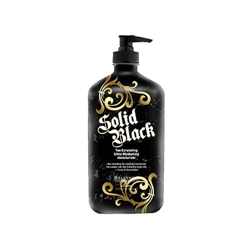 Tanning Lotion with Argan Oil - Solid Black Tan Extender 18.25 fl oz