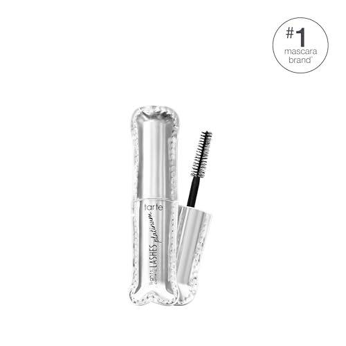 tarte lights, camera, lashes platinum volumizing mascara ? Black Tinted Peptide Lash Serum mascara for Volume & Length, Smudge-Proof, Flake-Free, Vegan & Cruelty Free