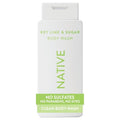 Native Body Wash Contains Naturally Derived Ingredients | For Women & Men, Sulfate, Paraben, & Dye Free Leaving Skin Soft and Hydrating | Key Lime & Sugar 18 oz