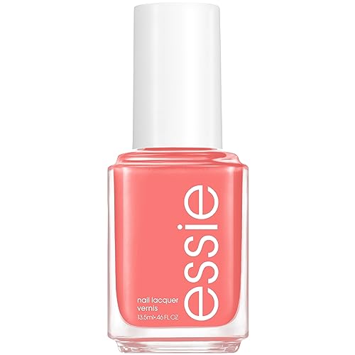 Essie Salon-Quality Nail Polish, 8-Free Vegan, Peachy Coral, Peach Side Babe, 0.46 fl oz