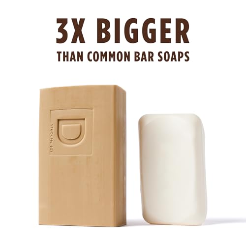 Men's Sawtooth Big Brick Soap Bar - 10 oz Triple Milled with Cedarwood Scent - 3 Pack