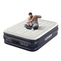 Blue Full Air Mattress with Built-in Pump - 18 Inch Raised Bed, Comfortable & Thick