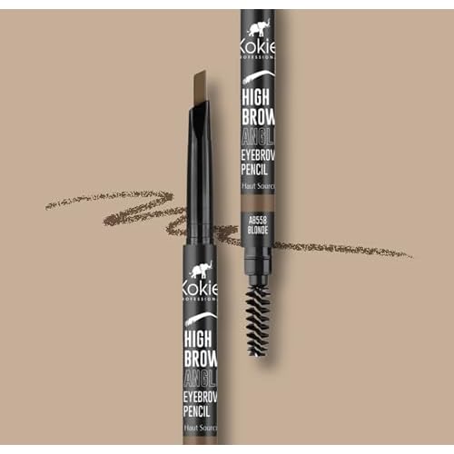Kokie Cosmetics High Brow Angled Eyebrow Pencil, Blonde, 0.012 Ounce