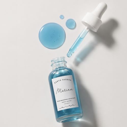 Earth Harbor Marina Biome Facial Serum 1 Fl Oz - Squalane & Blue Tansy, Hydrating & Glow-Boosting