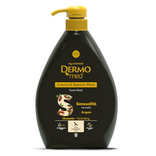 Dermomed Argan Oil Soap Cream 1000ml - Hydrating Natural Body Wash