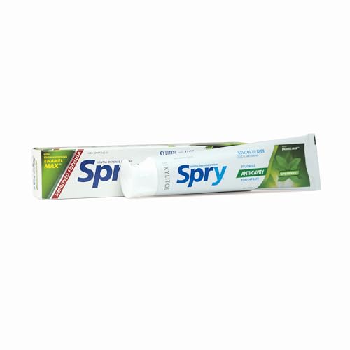 Spearmint Xylitol Toothpaste with Fluoride - Natural Anti-Cavity 5 oz 3 Pack