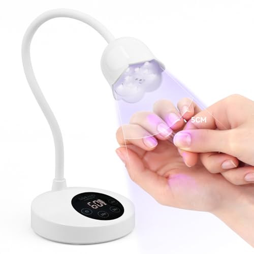 Cordless UV Nail Lamp 30W with Smart Sensor - Blue Gel Light for Manicure
