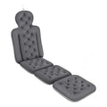 Bath Cushion, Full Body Bathtub Pillow with 160 Suction Cups, Bath Mat for Head and Neck Support, with Laundry Bag (Dark Gray, 60" x 16")