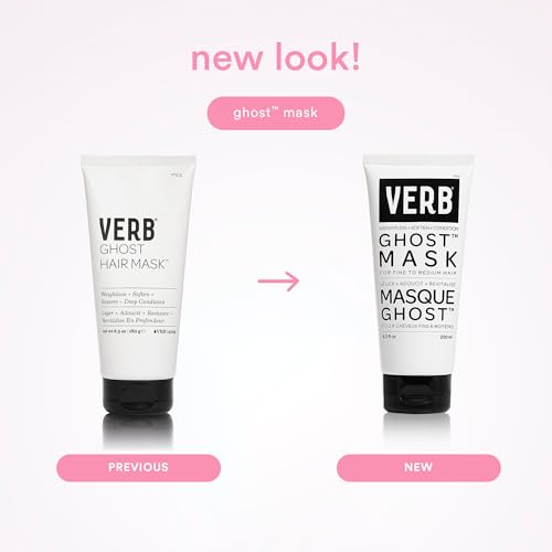 VERB Ghost Hair Mask, 6.3 fl oz - Deep Conditioning Hair Treatment ? Infused with Moringa Oil ? Defrizzes + Promotes Shine- Vegan, No Parabens or Harmful Sulfates