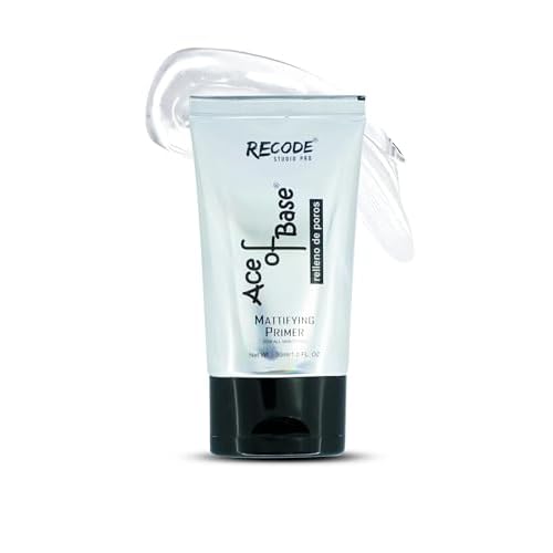Recode Makeup Ace of Base Primer for Oily & Dry Skin, Lightweight & Silky Smooth, Face Primer for Women & Girls, All Skin Types, 30ml