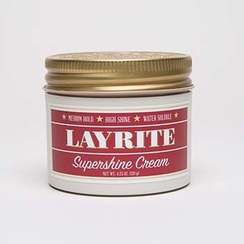 Layrite Supershine Cream Hair Styling Pomade 4.25oz High Shine & Hold