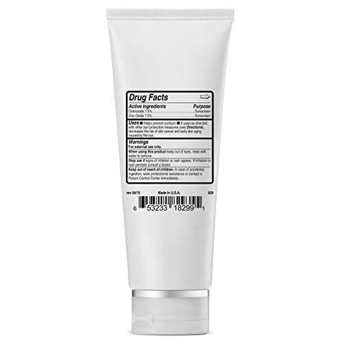 Zinc Oxide Sunscreen SPF 40 - Broad Spectrum UVA/UVB Protection - Water resistant (Up to 80 minutes) - Sunblock - Fragrance-free, Lightweight - Vitamin C Antioxidant - 3.5oz