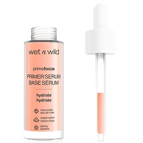 wet n wild Prime Focus Primer Serum for Face & Photo Focus Primer Water Rose Addiction Bundle, 1.52 Ounces