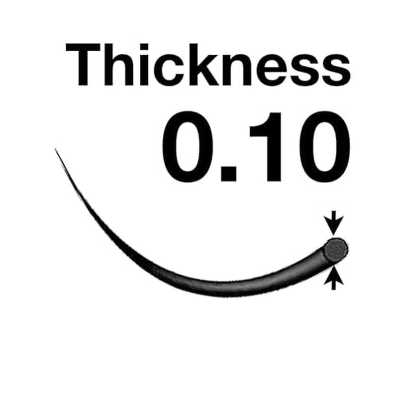 Eyelash Extensions 0.10mm Thickness D Curl Length 9mm Volume Individual eyelashes Natural-Looking Single Size For Lash Extension,(0.10,D,9mm)