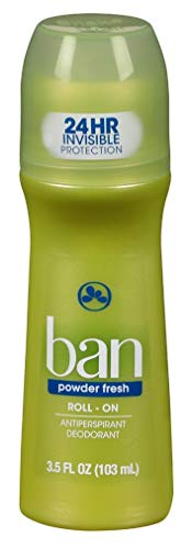Ban Powder Fresh Roll-On Deodorant 3.5 Ounce - Pack of 6