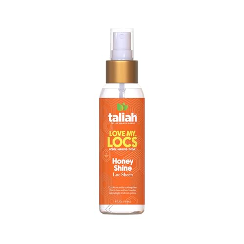 Taliah Waajid Love My Locs Honey Shine Loc Sheen | Daily Moisturizing, Alcohol-Free Refreshing Shine Spray, Hair Scalp Moisturizer 4 fl oz