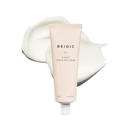 BEIGIC Hand & Nail Cream with Bergamot Sage Mandarin - Vegan, Fast-Absorbing, 1.42 fl oz