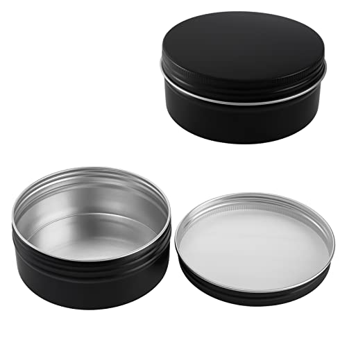24 Pack Aluminum Tin Cans with Screw Top Lids - 8 oz Food & Cosmetic Storage