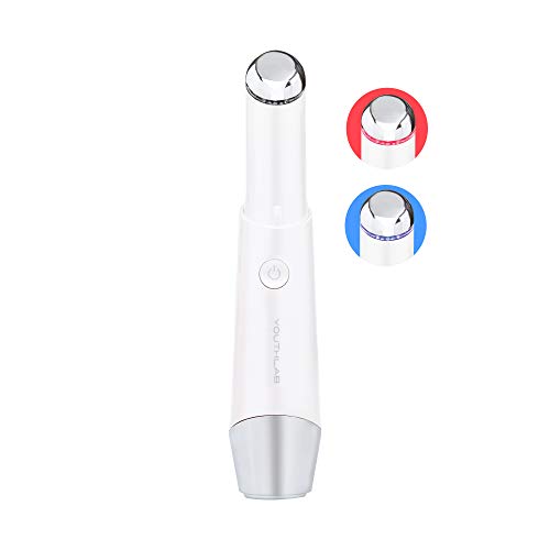 Eye & Face Wand/Tool ? Heated Eye Wand with Vibration for Puffiness, Tired Eyes, Brighter Under Area, Redness Relief, Product Absorption, Smoother Skin & Relaxing Massage