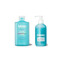 Bliss Hydrating & Exfoliating Skincare Duo - Well Yes Hydrating Toner & Fab Foaming 2-In-1 Cleanser - Brightening, Soothing, Balancing & Oil-Free Exfoliation - Vegan & Cruelty-Free - 2 Pack
