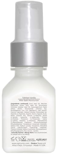 Epicuren Discovery Tahitian Vanilla After Bath Body Moisturizer - 2 Fl Oz