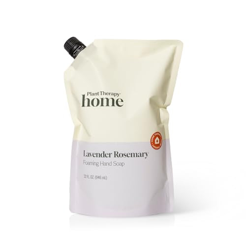 Plant Therapy Lavender Rosemary Foaming Hand Soap Refill 32 oz - Herbal, Gentle, Eco-Friendly