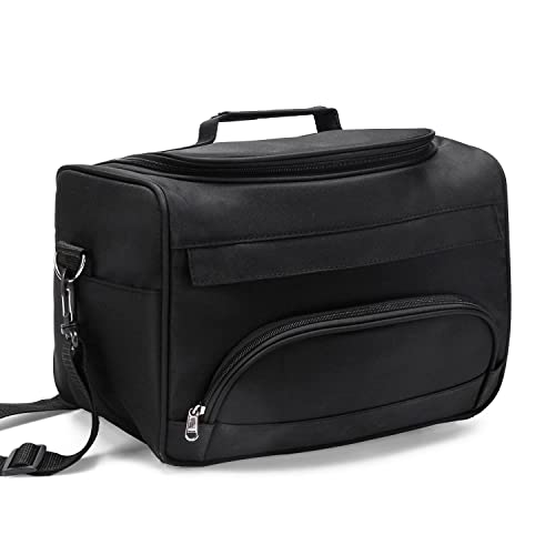 Hairdressing Bag with Shoulder Strap - Black Salon Organizer with YKK Zipper