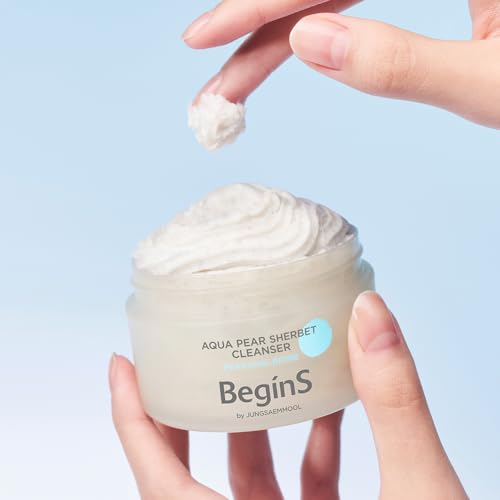 Hydrating Face Wash & Mask - Pear Sherbet 3.04 Fl Oz - Gentle Exfoliating Cleansing Balm