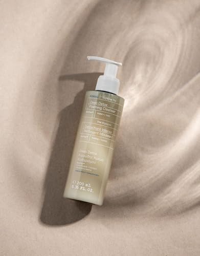 KORRES Olympus Tea Foaming Cream Cleanser - Daily Face Wash for All Skin Types, 6.76 fl oz