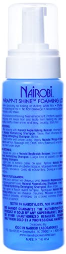 Nairobi Wrapp-it Shine Foaming Lotion 16 Fl Oz - Fast Drying Hair Styling Lotion