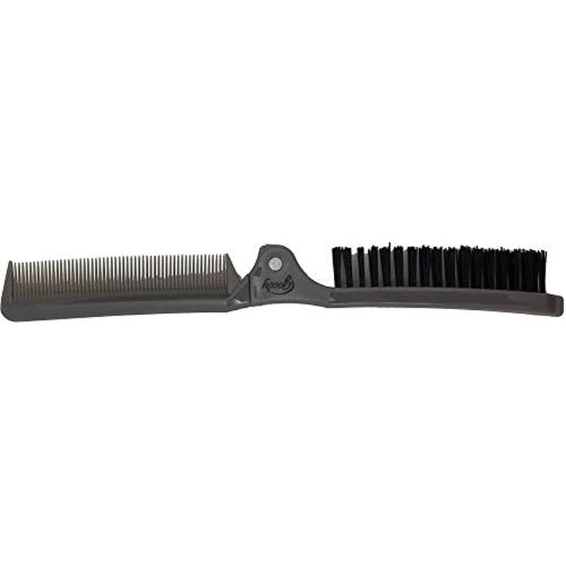 Goody 08524 Style On The Go Compact Brush and Comb Combo (Pack of 2); Maintain Your Look On the Go; Perfect Size for Purse, Pocket or Tote Bag; Measures Approx. 8.25" When Unfolded & 4.5" When Folded