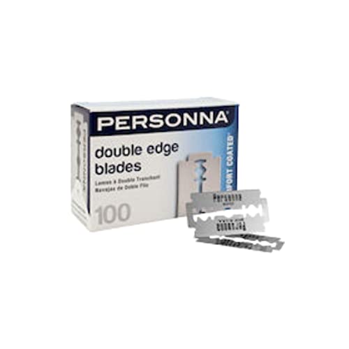 Double Edge Safety Razor Blades 100-Pack for Professional & Personal Grooming