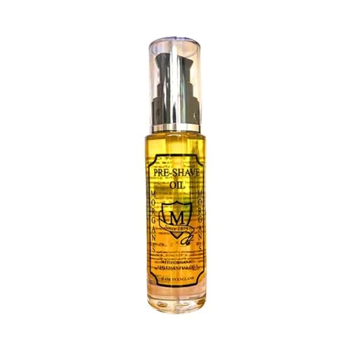 Morgan's Pomade Pre Shave Oil Moisturises and Prepares the Skin Before Shaving, Reduces Razor Burn and Irritation, with Jojoba Oil and Eucalyptus 1.7 Fl Oz