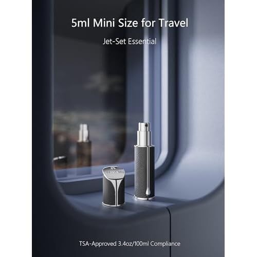 Travalo AQUA Perfume Travel Refillable Bottle, Bottom Filling Fragrances Perfume Atomizer, Mini Cologne Dispenser, Single Piece, Portable Sprayer for Women Men, Gift