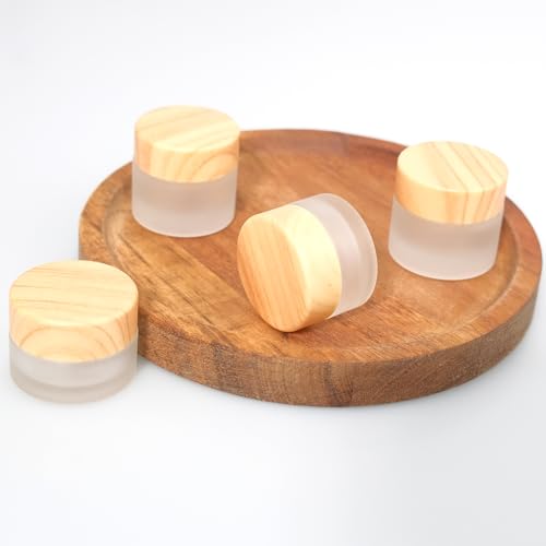Olutacot 64 pcs 5g Glass Cosmetic Jars with Leakproof Lids - Travel & Storage