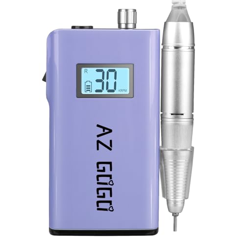Rechargeable Cordless Nail Drill Machine 30000RPM with LCD Display for Acrylic Gel Nails