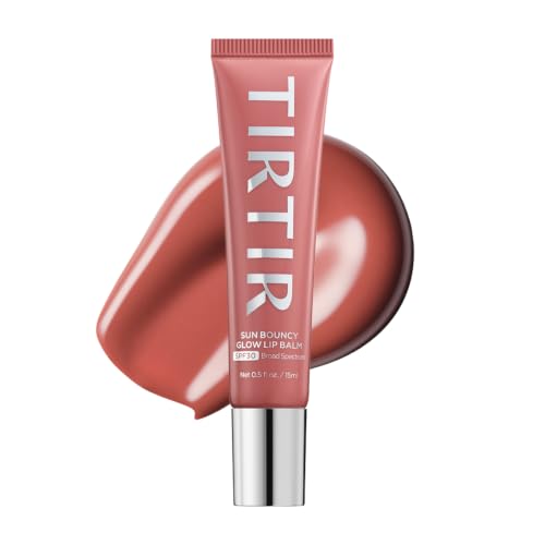 TIRTIR Sun Bouncy Glow Lip Balm SPF 30 Burn Maple 0.5Oz - Hydrating Tinted Lip Treatment