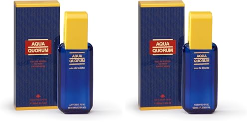 Men's Aqua Fragrance Spray 3.4 oz - Pack of 2, Refreshing Masculine Scent