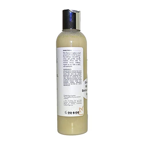 GLIMMER GODDESS Organic Acne Face Wash, Cleanser with Salicylic Acid for Acne & Oily Skin, 8 oz