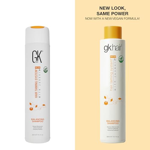 GK HAIR Balancing Shampoo with Keratin & Argan Oil - 10.1 Fl Oz for Oily & Dry Scalp