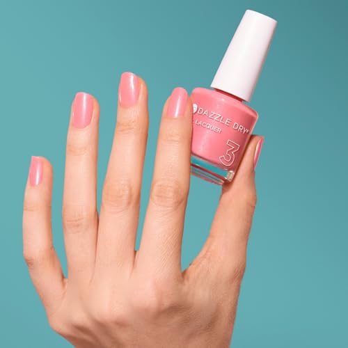 Dazzle Dry Cherry Blossom Nail Lacquer - Quick-Dry Long-Lasting Polish