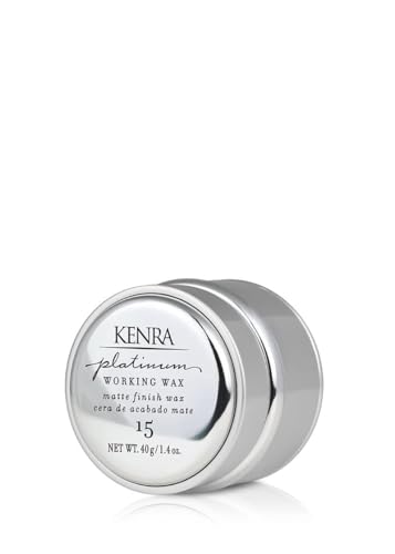 Kenra Platinum Working Wax 15 – Matte Texturizing Creme, Flexible Medium Hold, 1.4 fl oz