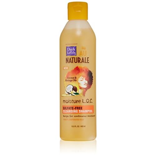 SoftSheen-Carson Dark and Lovely Au Naturale Moisture LOC Sulfate-Free Cleansing Shampoil, 13.5 fl oz