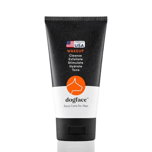 Dogface 5-in-1 Men’s Face Wash & Exfoliating Gel, Hydrating Skin Care 5.3 oz