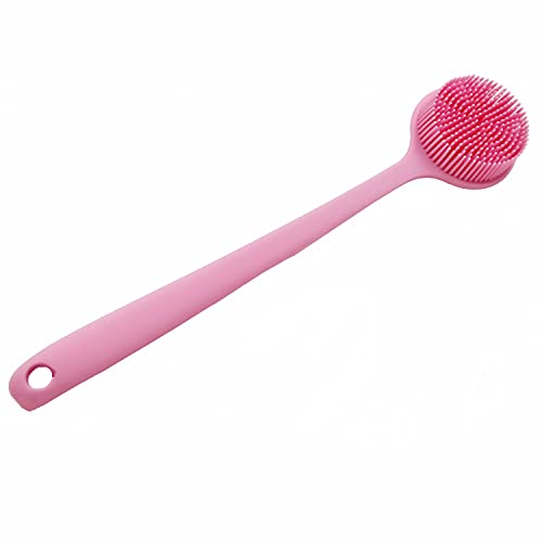 Silicone Body Scrubber, Long Handle Back Scrubber for Shower, Silicone Body Brush Shower Scrubber for Body, Shower Srush Back Brush Body Exfoliator