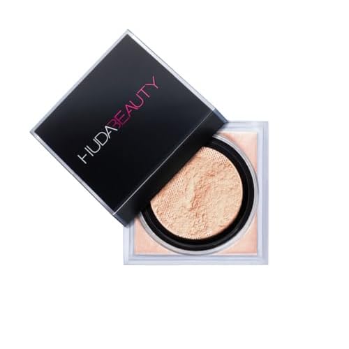 Huda Beauty Easy Bake Loose Baking and Setting Face Powder Shade PEACH PIE Full Size (0.71oz / 20g)