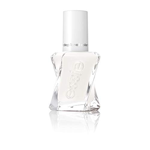 essie gel couture long-lasting nail polish, vegan, ivory white, First Fitting, 0.46 fl oz