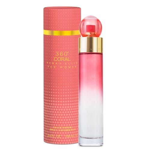 Perry Ellis 360° Coral Eau De Parfum Spray for Women 3.4 Fl Oz - Pack of 1