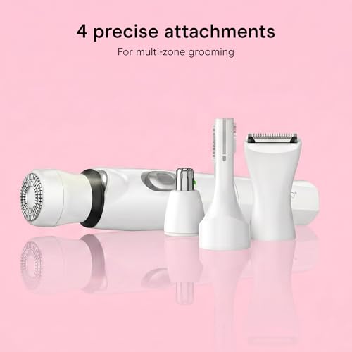 Conair Girlbomb 6-Piece Face & Body Trimmer Set for Women - White